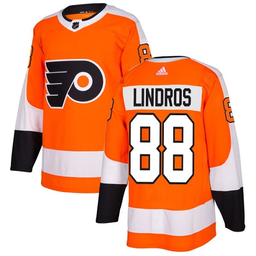Adidas Flyers #88 Eric Lindros Orange Home Authentic Stitched Youth NHL Jersey - Click Image to Close